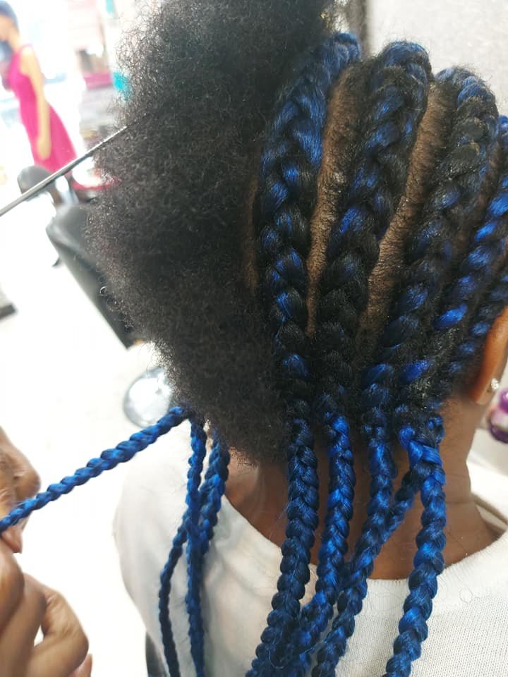 Cornrows on Natural Hair - West London Afro Hair Salon Near Me